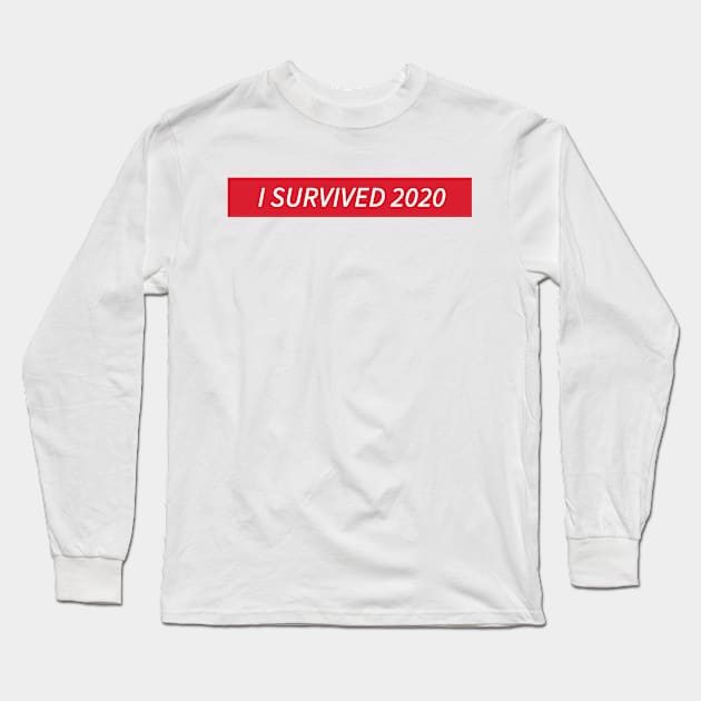 I Survived 2020 Long Sleeve T-Shirt by HeyBenny